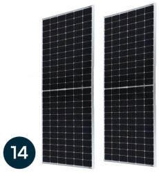 V-TAC Panou Solar Monocristalin 450W, 2094x1038x35mm, 6.30kW/SET Palet de 14 Buc (9052-P)
