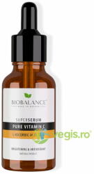 BIOBALANCE Ser Antirid pentru Luminozitate cu Vitamina C (Acid L-Ascorbic 10%) Super Serum Pure Vitamin C 30ml