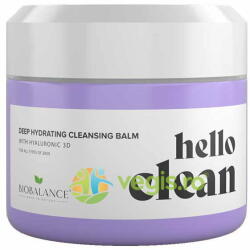 BIOBALANCE Balsam de Curatare Faciala 3 in 1 pentru Ten Normal sau Uscat cu Acid Hialuronic Hello Clean 100ml