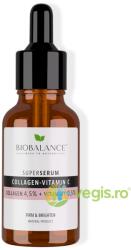 BIOBALANCE Ser pentru Fermitate si Luminozitate cu Colagen 4, 5% + Vitamina C 0, 5% Super Serum Collagen - Vitamin C 30ml