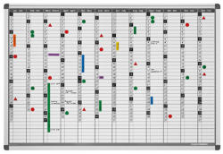 Magnetoplan Planner magnetic anual MAGNETOPLAN Continuous, 60x90 cm