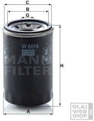 Mann-Filter olajszűrő W6014