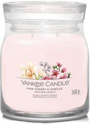 Yankee Candle Pink Cherry & Vanilla signature gyertya közepes 368 g