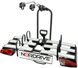 Nordrive Suport biciclete pliabil cu fixare pe carligul de remorcare Asura 3 pentru 3 biciclete Garage AutoRide