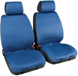 LAMPA Huse scaun fata din stofa Cover-Tech Fabric 2buc - Albastru/Gri Garage AutoRide
