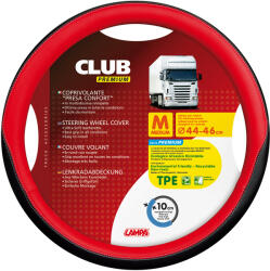 Lampa Husa volan camion Club premium - M - Ø 44/46cm - Rosu Garage AutoRide