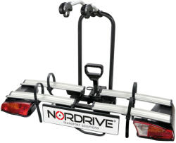 Nordrive Suport biciclete pliabil cu fixare pe carligul de remorcare Asura 2 pentru 2 biciclete Garage AutoRide