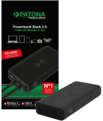PATONA Premium Powerbank Strong 2.0 PD100W 20000mAh, QI wireless charging, 2xUSB-C 1xUSB-A (PT-9987)