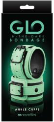 Orion Glo Bondage - Cătușe pentru glezne, verde