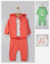 Tongs baby Set 3 piese: pantaloni, tricou si hanorac pentru bebelusi, Tongs baby (Marime: 18-24 Luni, Culoare: Corai) (tgs_4128_7) - babyneeds