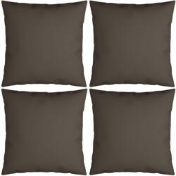 vidaXL Perne decorative, 4 buc. , gri taupe, 50x50 cm, material textil (314346)