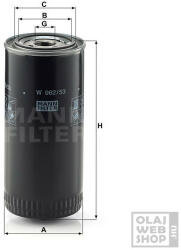 Mann-Filter olajszűrő W962/53