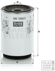 Mann-Filter üzemanyagszűrő WK1060/3x