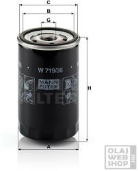  Mann-Filter olajszűrő W719/36