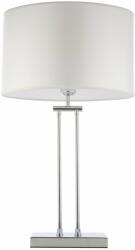 COSMOLIGHT T01444CH-WH | Athens Cosmolight asztali lámpa 60cm kapcsoló 1x E27 króm, fehér (T01444CH-WH)