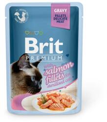 Brit 24x85g Brit Cat Delicate Somon fileuri in sos hrana umeda pisici sterilizate plic