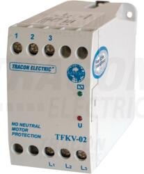 Tracon Védőrelé, feszültségfigyelő 3 vezetékes rendszerhez 3×400V AC ( 0, 7-1, 2)xUn fix, 5A/250V AC (TFKV-02)