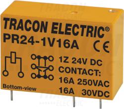 Tracon Print relé 24V DC / 1×CO (16A, 230V AC / 30V DC) (PR24-1V16A)