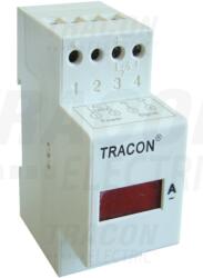 TRACON Sínre pattintható digitális váltakozó áramú voltmérő 500V AC, Us=230V (ACVMSD-500) - kontaktor