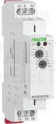 Tracon Egyfunkciós (meghúzáskésleltetéses) időrelé AC/DC 12-240V, 0, 1s-10d, 16A/AC1, 250VAC/24VDC (NARIDON)