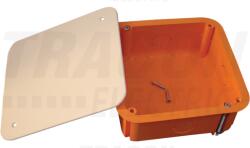 Tracon Gipszkarton doboz, sima, fedéllel, narancssárga 100×100×45mm (GD100) - kontaktor