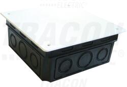 Tracon Perforált kötődoboz süllyesztett, négyzetes, fekete 100(116)×51.5mm (D100X100) - kontaktor
