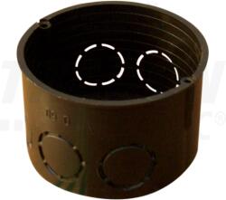 Tracon Perforált szerelvénydoboz süllyesztett, sima, fekete 62×40mm (D60) - kontaktor