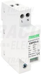 Tracon T3 AC típusú túlfeszültség levezető, egybeépített Uc: 275V; In_5kA; Uoc_10kV; Up_1, 2kV; 2P (ESPD3-5-2P)