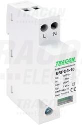 Tracon T3 AC típusú túlfeszültség levezető, egybeépített Uc: 275V; In_10kA; Uoc_20kV; Up_1, 2kV; 2P (ESPD3-10-2P)