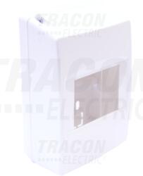 TRACON Falon kívüli elosztódoboz, ajtó nélkül, zárópecsételhető 1×4 modul, IP40, (H×W×D=150×84×68mm) (EDFK-4/1ANP)