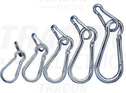 Tracon Karabiner, rugós, acél d=7mm, 1100N (RKARA7)