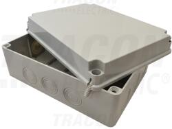 Tracon Elektronikai doboz, világos szürke, teli fedéllel 310×230×130, IP67 (MED312313) - kontaktor