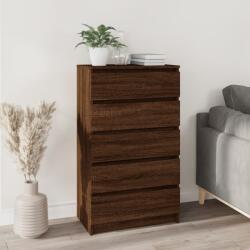 vidaXL Dulap cu sertar, stejar maro, 60x36x103 cm, lemn prelucrat (823023) Comoda