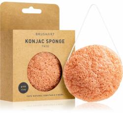 BrushArt Home Salon Konjac sponge gyengéd hámlasztó szivacs az arcra Pink Clay 5 g