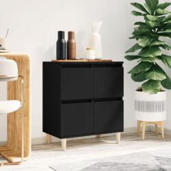 vidaXL Servantă, negru, 60x35x70 cm, lemn prelucrat (821157) Comoda