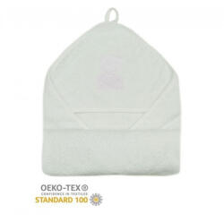 Stella fürdőlepedő hímzett 80x80cm fehér maci - babamarket