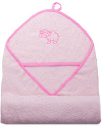 Stella fürdőlepedő hímzett 110x110 rózsaszín bari - babamarket