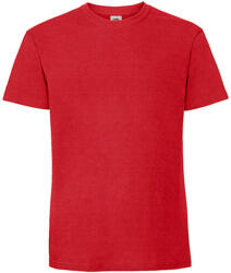 Fruit of the Loom Csomag akciós póló (minimum 5 db) Férfi póló Rövid ujjú Fruit of the Loom Ringspun Premium T - 3XL, Piros