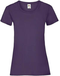 Fruit of the Loom Női póló Csapott ujjú Fruit of the Loom Valueweight T Lady-Fit - S (10), Lila
