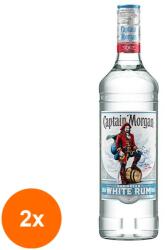 Captain Morgan Set 2 x Rom, Captain Morgan White 37.5% Alcool, 0.7 l