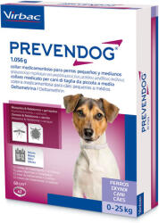  Prevendog szúnyog és kullancs elleni nyakörv 0-25 kg közötti kutyáknak, 48 cm-es nyakméretig (2 db nyakörv / doboz)
