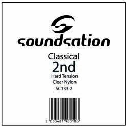 Soundsation SC133-2 - Klasszikusgitár húr - B 0.325 Hard tension