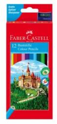 Faber-Castell Creioane colorate, set, hexagonale, FABER-CASTELL "Classic", 12 culori diferite, 12 buc
