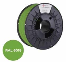 Compatible Snur de imprimare (filament) C-TECH PREMIUM LINE, PETG, verde-galben, RAL6018, 1, 75 mm, 1 kg 3DF-P-PETG1.75-6018