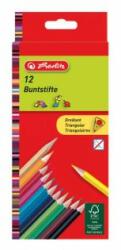 Herlitz creioane triunghiulare 12 culori