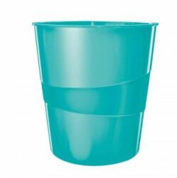Leitz WOW cutie de plastic de 15 ℓ, albastru glacial Cos de gunoi