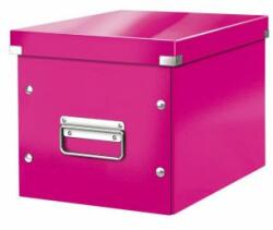 Leitz Cutie pătrată A5 (M) Click & Store roz metalic