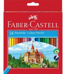 Faber-Castell Creioane colorate, set, hexagonale, FABER-CASTELL "Classic", 24 de culori diferite, 24 buc