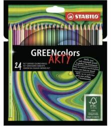 STABILO Creioane colorate STABILO GREENcolors 24 buc. „ARTY