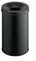 DURABLE Coș de gunoi din oțel ignifug 30 ℓ negru